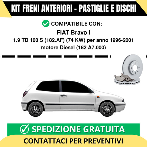 Kit freni anteriori fiat - freni, bravo