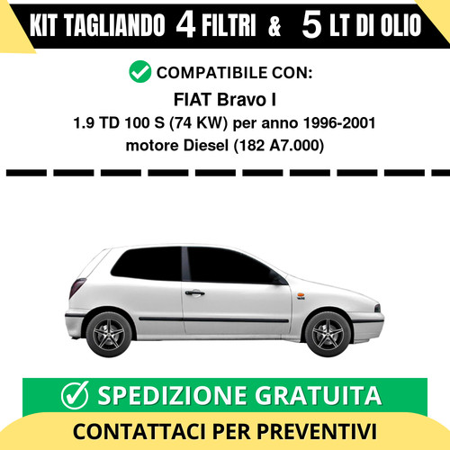 Tagliando per fiat bravo - tagliando, 1.9